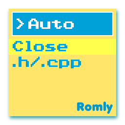 Romly Auto-Close Header Source Switch