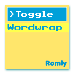Romly Toggle Wordwrap